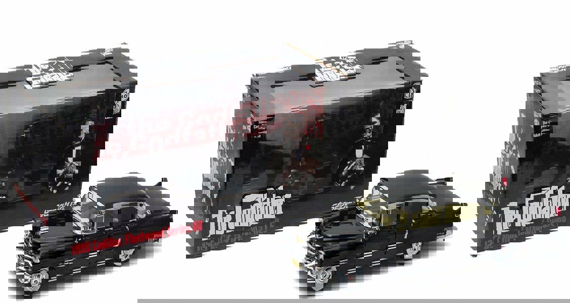 the godfather 1955 cadillac fleetwood series 55 1:18 greenlight 12949