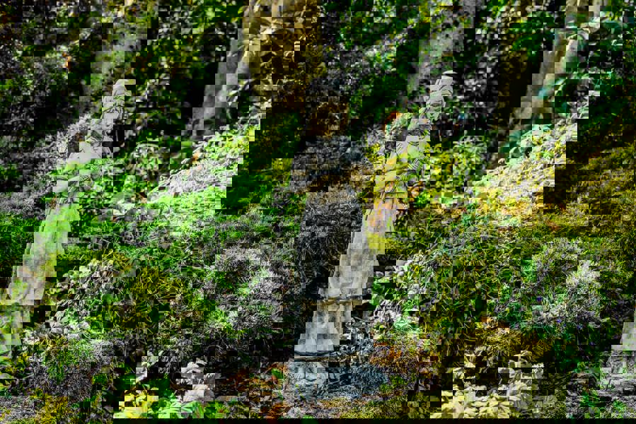 Large Harvest Girl Stone Cast Statue