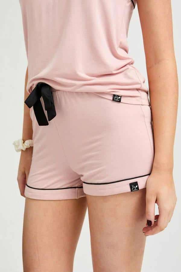 Bamboo Cami Short Pyjama Set in Pink - Wholesale - Pajamas