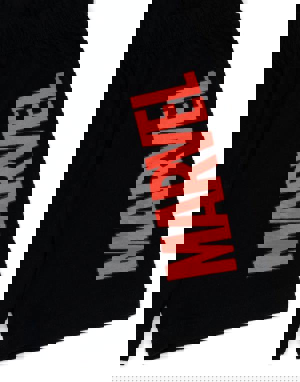 Disney Marvel Boys Black Avengers Hulk, Captain America, Thor Short Sleeve Short Leg Pyjama Set