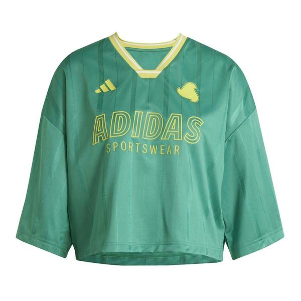 Adidas Womens/Ladies Tiro Oversized Jersey - Green/Black - 