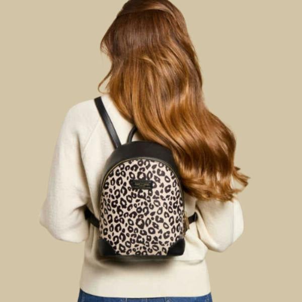 Alice Wheeler Shoreditch Leopard Backpack