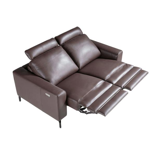 Angel Cerdá Chocolate Brown Leather Recliner Sofa 6368/6366