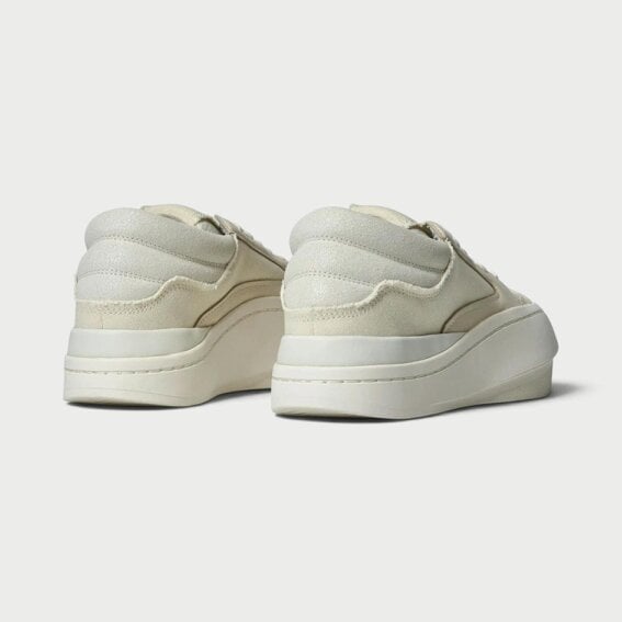 Y-3 Adidas x Y-3 Centennial Low Leather Trainers Off White