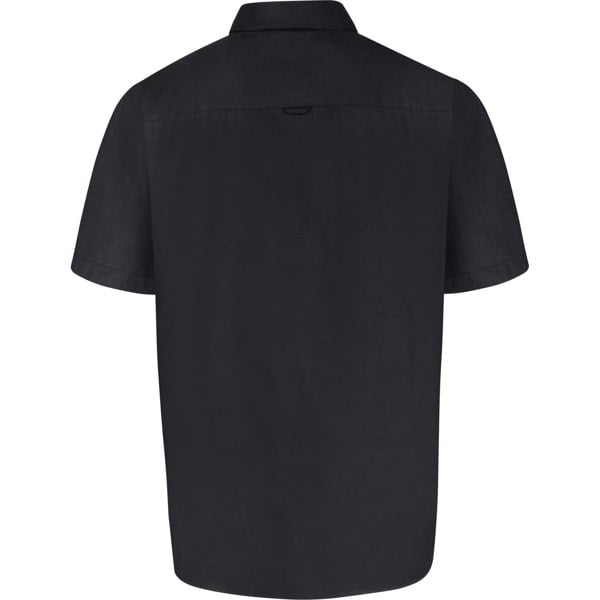 Duke Mens D555 James Oxford Kingsize Short-Sleeved Shirt - Black