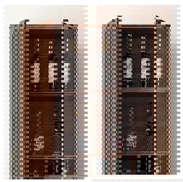 Dory Wine Cabinet, Solid Wood, More Sizes in a lifestyle setting with pantry cabinet