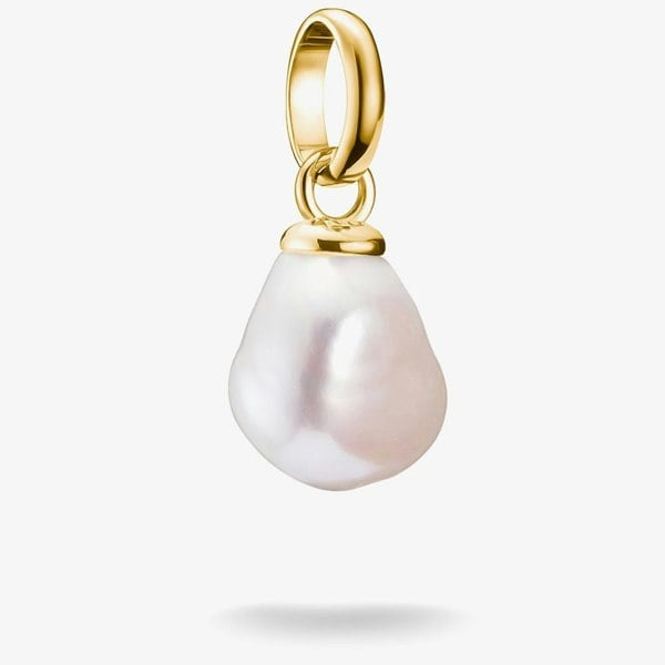 THOMAS SABO Charm Club Connect Gold Plated Freshwater Pearl Charm CC1282-430-14