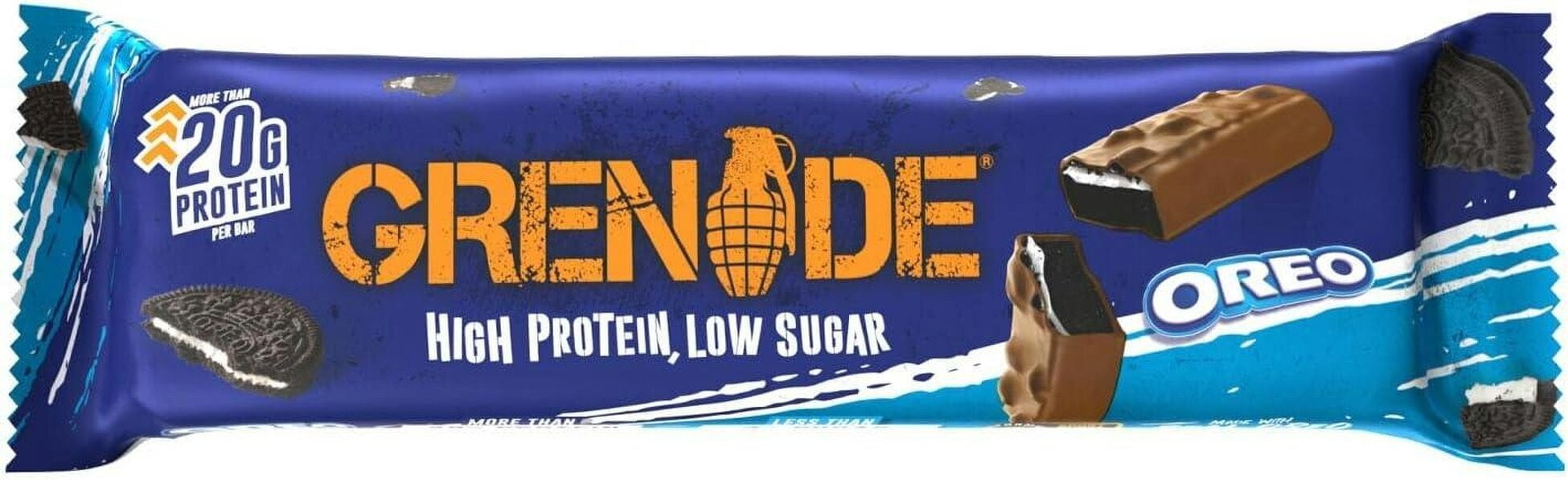 Grenade OREO Protein Bar - High Protein, Low Sugar, 12 x 60 g
