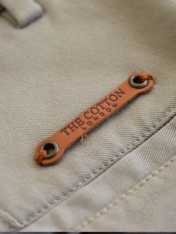 The Cotton® tab above pocket