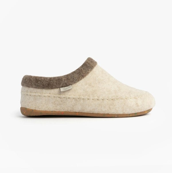 Toni Pons ALBONS Womens Wedge Mule Slippers Beige