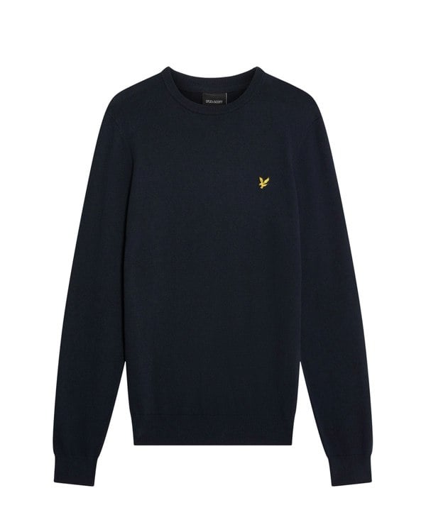 Lyle & Scott Cotton Crew Neck Mens Jumper - Z271 Dark Navy