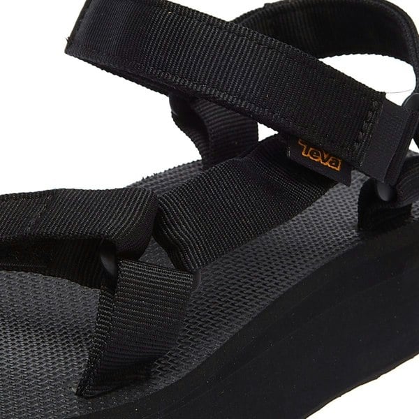 Teva Womens Black Flatform Universal Sandals