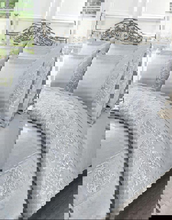 HomeSpace Direct Amara Silver Duvet Cover Set