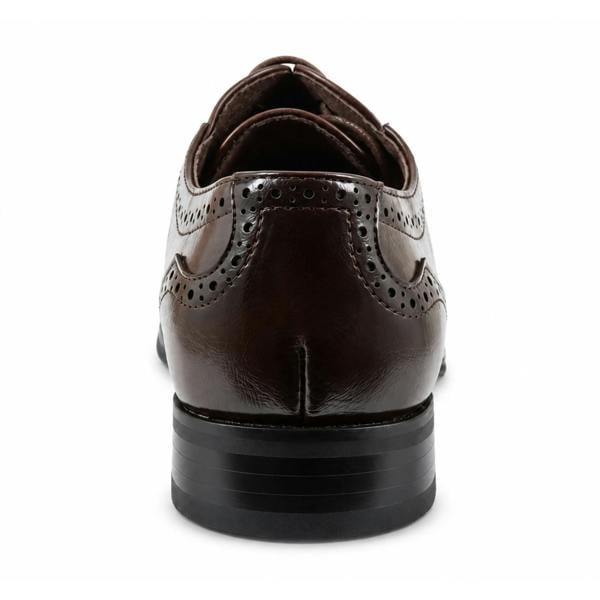 Dolcetto Men's Vegan Leather Formal Lace-Up Oxford Shoes