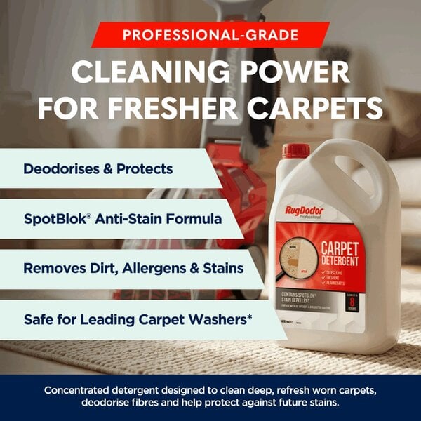Rug Doctor Carpet Detergent with SpotBlok, 4 Litre