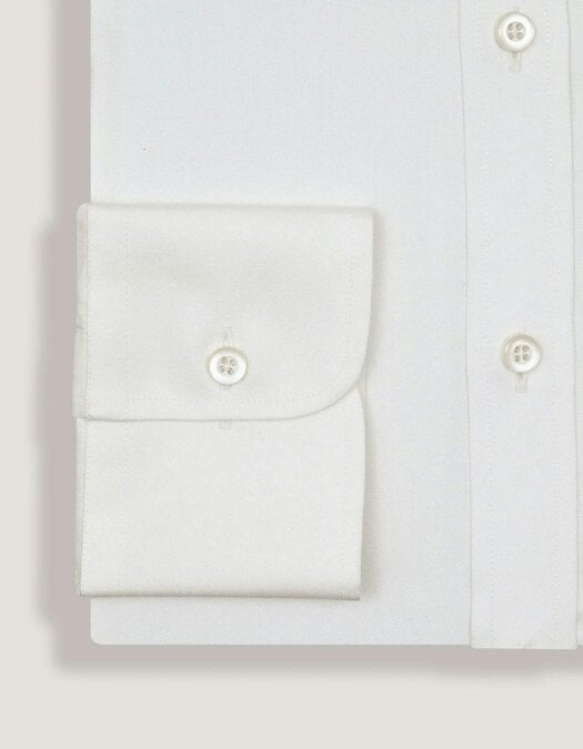 Men's Luxury Off White Twill Shirt