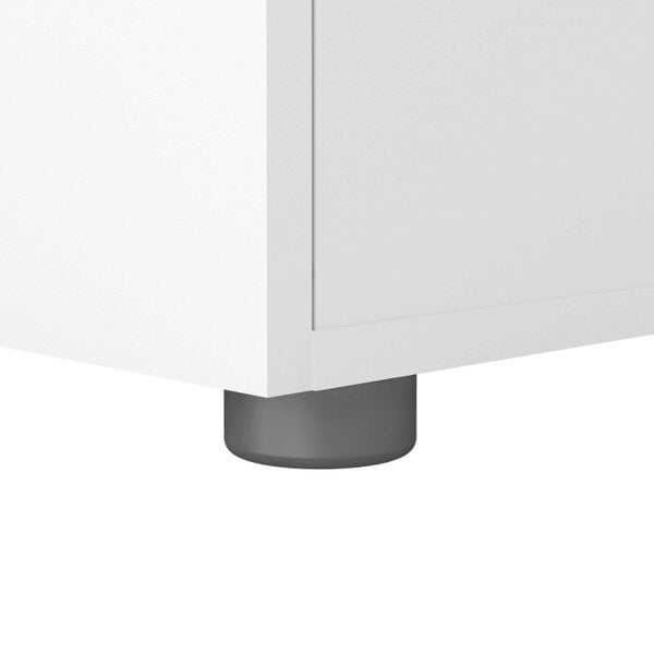 Wyld Haus Daejeon White Wooden Bedside 2 Drawers