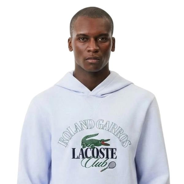 Lacoste Unisex Adult Roland Garros Relaxed Fit Hoodie - Blue - 