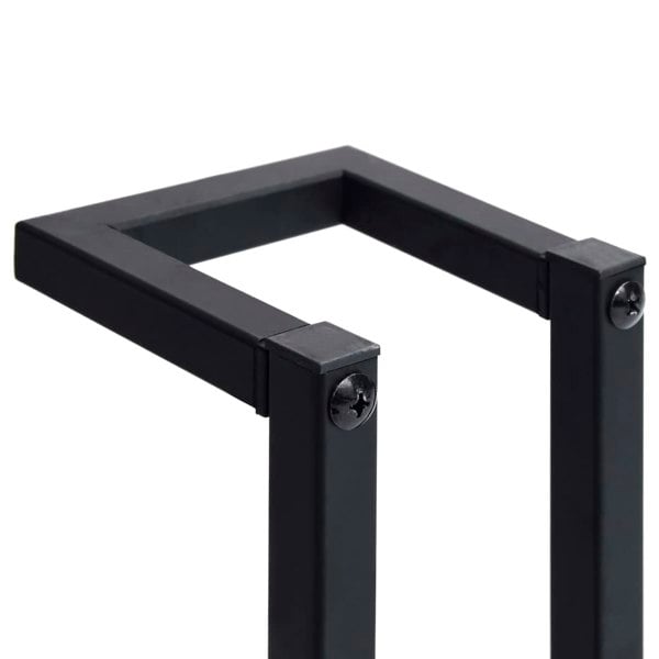 Berkfield Towel Rack Black 12.5x12.5x60 cm Iron
