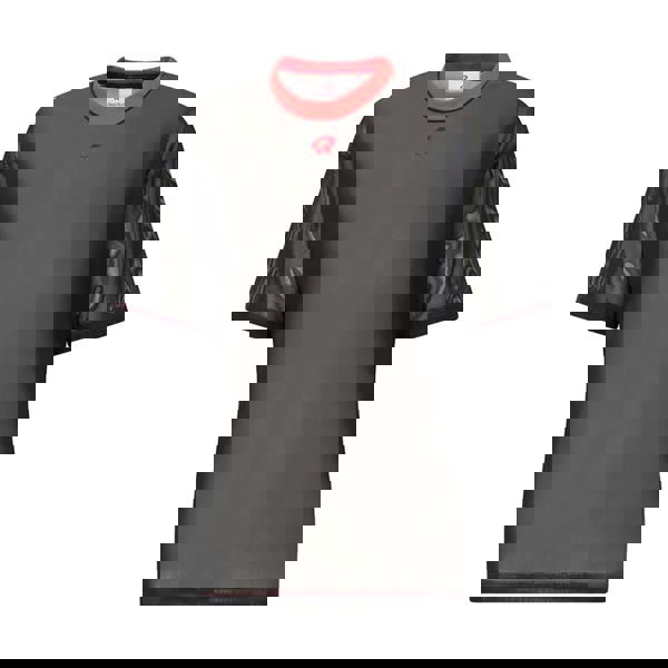 Red Run Womens/Ladies Inky Mesh Oversized T-Shirt - Black - 