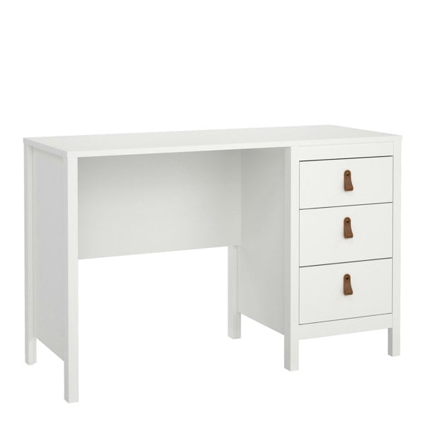 Furniture To Go Barcelona Desk 3 drawers White