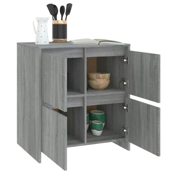 Berkfield Sideboard Grey Sonoma 70x41x75 cm Engineered Wood
