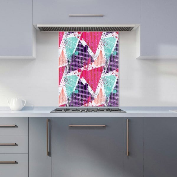 Warren Reed - Designer Shabby Geometric Pattern Kitchen Splashback