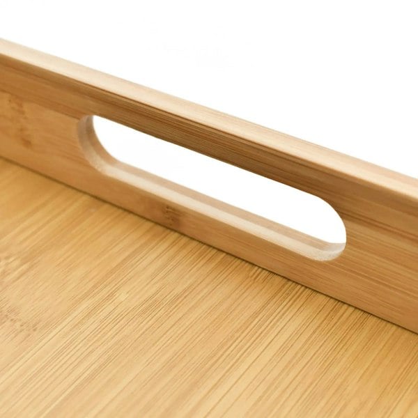 Maison des Cadeaux Bamboo 3-Piece Serving Tray Set