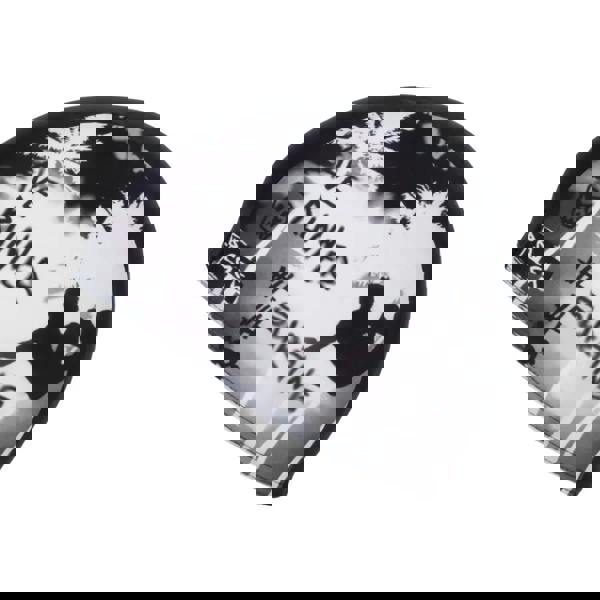 Fashy junior lycra swim cap in black white surf palm tree design