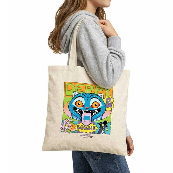 K-Pop Demon Hunters Summer Festival Poster Derpy & Sussie Reusable Tote Bag - Natural