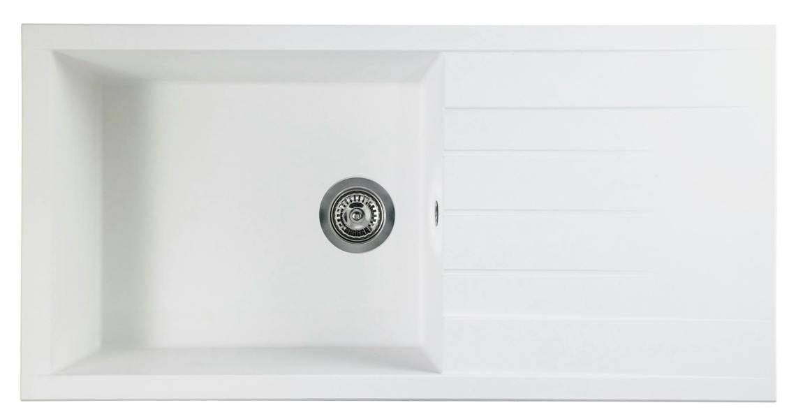 Rocklite Bredon 1.0 Large Bowl White Composite Reversible