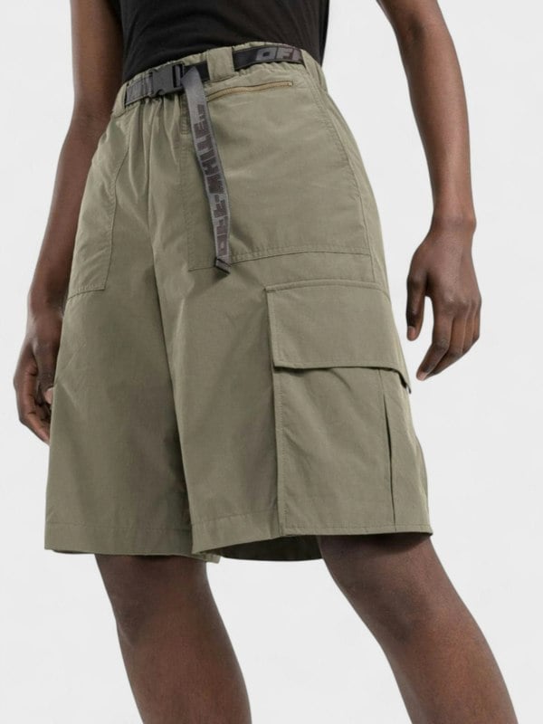 Off - White Industrial Belt Cargo Shorts Green - Supplied FashionOff - White