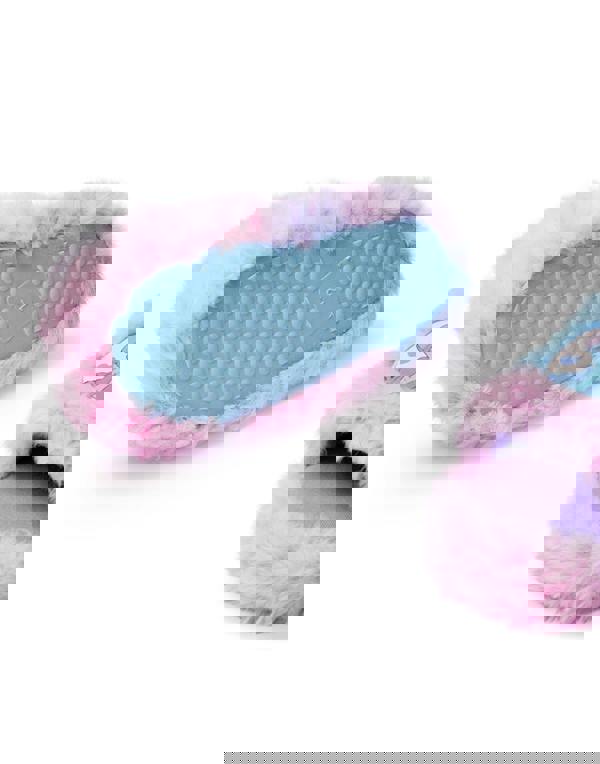 Disney Womens Multicoloured Fluffy Ombre Stitch Character Slider Slippers