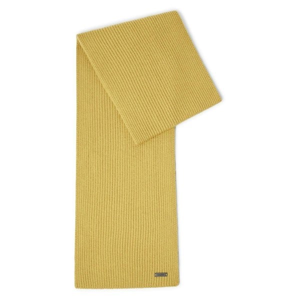 Boss Lupi Leather Logo Scarf - Green