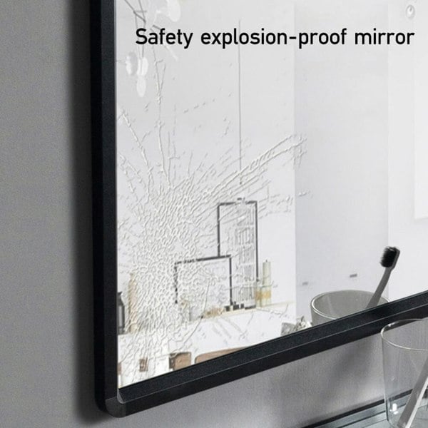 630x480mm Bathroom Mirror Black Framed Decorative Mirror Bathroom Mirrors Living and Home