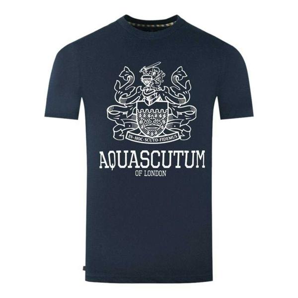 Aquascutum Mens London Aldis T-Shirt - Navy Blue