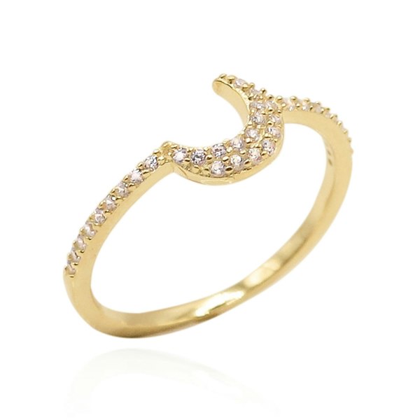 Luna Charles Hala Moon & Constellation Ring Set - 18K Gold Plated