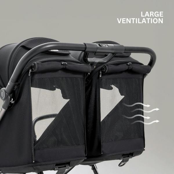 JoviKids Ayla Twin Stroller - Urban Black