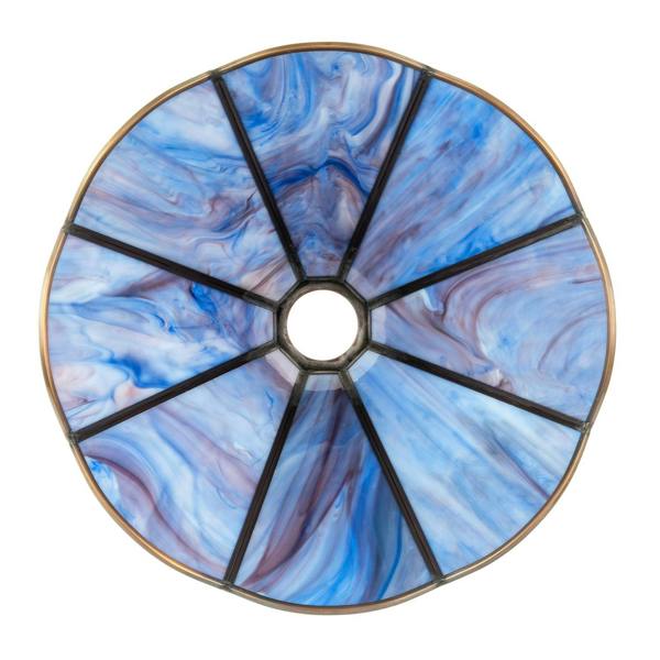 Classic Lavender Purple Tiffany Glass Easy Fit Pendant Lighting Shade Image 4
