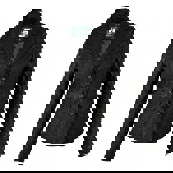 Eastern Counties Leather Womens/Ladies Leather Short Blazer - Black