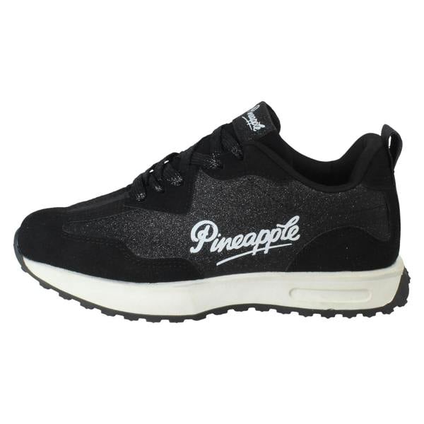 Pineapple Girls Pineapple Sparkly Glitter Casual Lace Up Trainers H2682