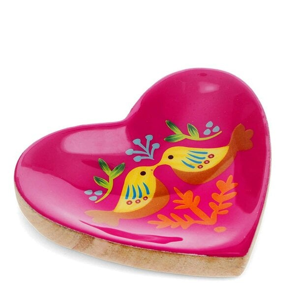 Love Frankie Bird Heart-Shaped Trinket Dish