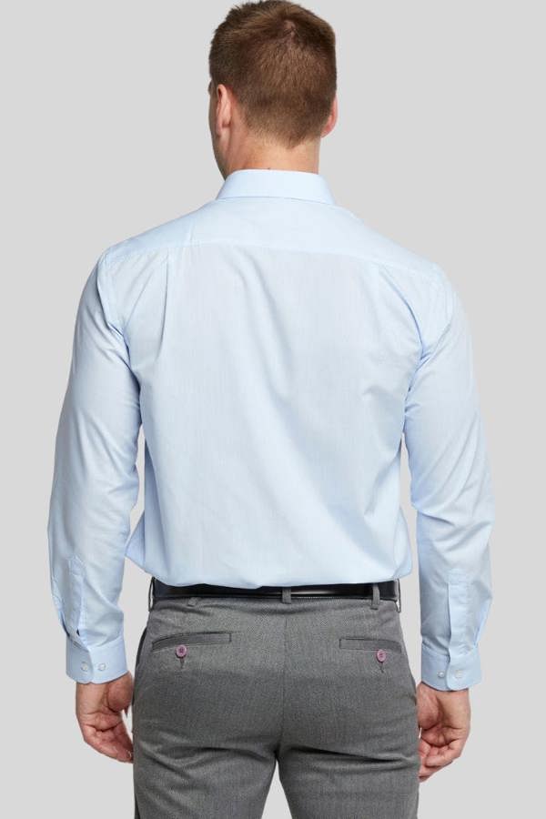 Glacier Blue Long Sleeve Non-Iron Shirt