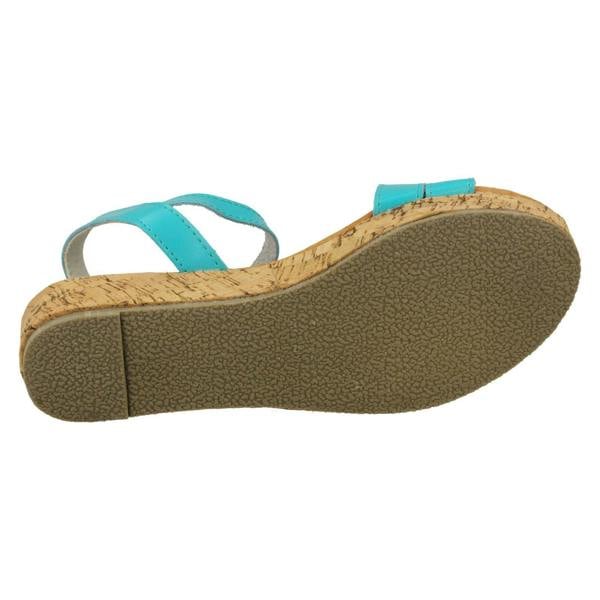 Spot On Ladies Spot On Cork Flatform Sandal