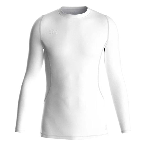 Umbro Mens Core Long-Sleeved Base Layer Top - White - 