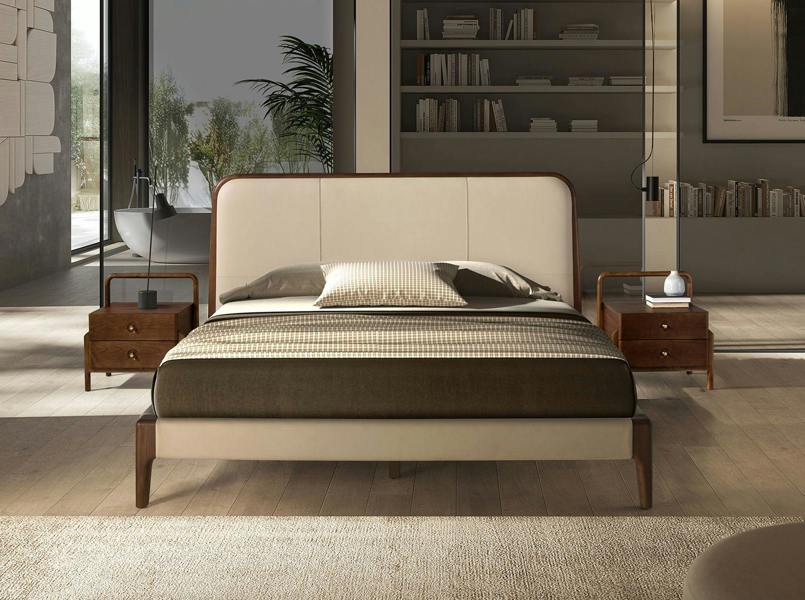 Angel Cerdá Cream leatherette bed 7198