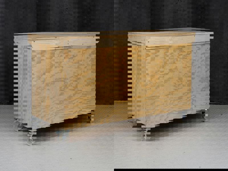 Arbor Garden Solutions Wooden Plywood Top Workbench With Lockable Cupboard (V.9) With Wheels, Double Shelf