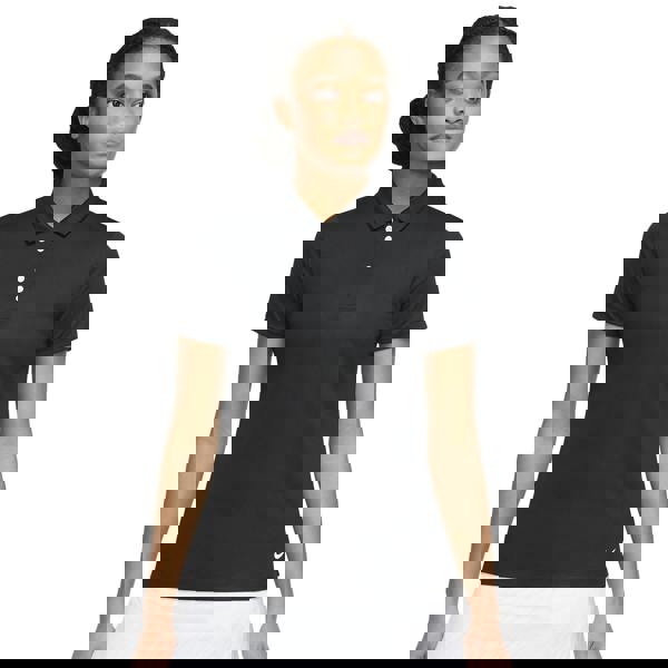 Nike Womens/Ladies Victory Solid Polo Shirt - Black/White - 