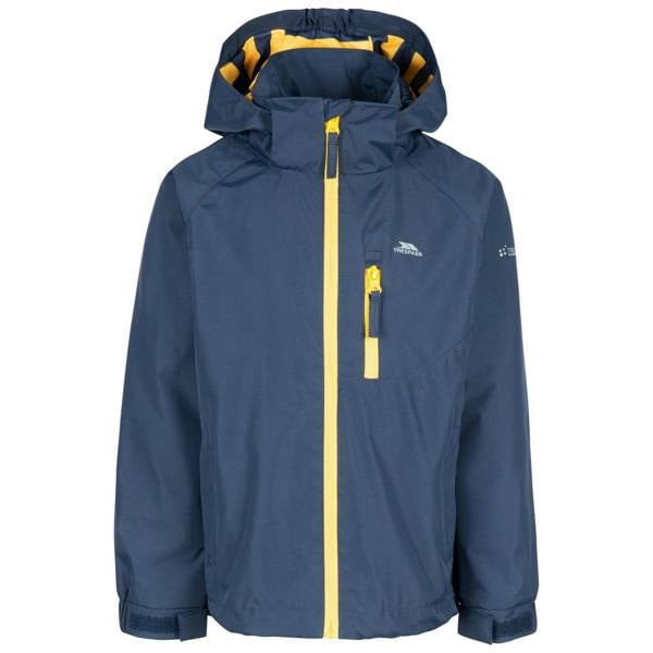 Trespass Childrens Boys Overwhelm Rain Jacket - Navy - 