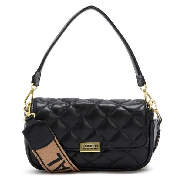 Barbour SOFT QUILT MINI SOHO Cross Body Bag   in  Black
